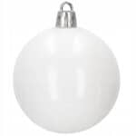 Set globuri si decoratiuni de Craciun, 72 piese, diverse dimensiuni, alb Mob360 - imagine 4