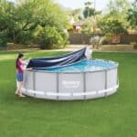 Prelata Bestway pentru piscina cu cadru metalic rotunda, 305cm Mob360 - imagine 3