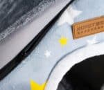 Cusca pentru pisici sau caini de talie mica, pentru interior, din catifea si bumbac, perna inclusa, 52x43x50cm Mob360 - imagine 5