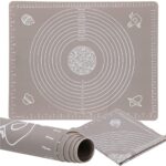 Plansa din silicon alimentar de framantat aluat, rezistenta la temperaturi ridicate, 50x40cm, gri Mob360 - imagine 4