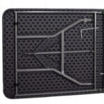 Masa dreptunghiulara pliabila multifunctionala, 1.8 m x 0.75 m x 0.75 m, neagra Mob360 - imagine 6