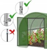 Folie pentru sera de gradina, 6x3 m, material PE 140 g/m, rezistenta la UV4, verde transparent Mob360 - imagine 8