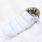 Sac iarna de bebelusi pentru carucior, marime universala, 90x45cm, gri Mob360 - imagine 9