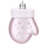 Set globuri si decoratiuni de Craciun, 77 piese, diverse dimensiuni, roz Mob360 - imagine 7