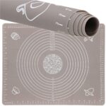 Plansa din silicon alimentar de framantat aluat, rezistenta la temperaturi ridicate, 50x40cm, gri Mob360 - imagine 7