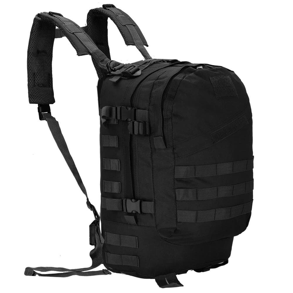8-123 Rucsac militar pentru drumetie, impermeabil, compartimentat, 35L, negru Mob360 - imagine 1
