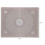 Plansa din silicon alimentar de framantat aluat, rezistenta la temperaturi ridicate, 50x40cm, gri Mob360 - imagine 9