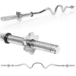 Bara haltera curbata Z pentru greutati, 120 cm, diametru 25 mm, otel cromat, incarcare maxima 140 kg Mob360 - imagine 3