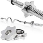 Bara haltera curbata Z pentru greutati, 120 cm, diametru 25 mm, otel cromat, incarcare maxima 140 kg Mob360 - imagine 4