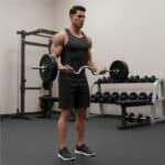 Bara haltera curbata Z pentru greutati, 120 cm, diametru 25 mm, otel cromat, incarcare maxima 140 kg Mob360 - imagine 6