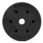 Disc greutate haltera, 2,5 kg, umplutura bitumica, invelist PP, 29 mm, negru Mob360 - imagine 2