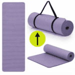 Saltea fitness antiderapanta din NBR, 183x61x2 cm, cu curea transport, mov Mob360 - imagine 3