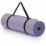 Saltea fitness antiderapanta din NBR, 183x61x2 cm, cu curea transport, mov Mob360 - imagine 7