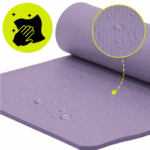 Saltea fitness antiderapanta din NBR, 183x61x2 cm, cu curea transport, mov Mob360 - imagine 9