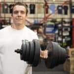 Set gantere si bara ajustabila 40 kg, 16 discuri, conector metalic cu spuma, negru Mob360 - imagine 3