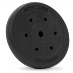 Disc greutate haltera, 15 kg, umplutura bitumica, invelist PP, 29 mm, negru Mob360
