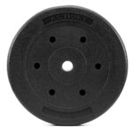 Disc greutate haltera, 15 kg, umplutura bitumica, invelist PP, 29 mm, negru Mob360 - imagine 2