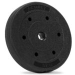 Disc greutate haltera, 5 kg, umplutura bitumica, invelist PP, 29 mm, negru Mob360