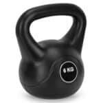 Kettlebell 6 kg, bitum cu invelis rezistent ABS, 24x21 cm, negru Mob360 - imagine 8