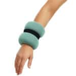 Greutati pentru incheietura mainii si glezna 2x1,5 kg, neopren si nisip fier, 28x13 cm, verde menta Mob360 - imagine 4