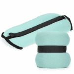 Greutati pentru incheietura mainii si glezna 2x1,5 kg, neopren si nisip fier, 28x13 cm, verde menta Mob360