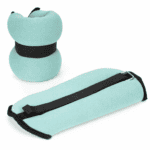 Greutati pentru incheietura mainii si glezna 2x1,5 kg, neopren si nisip fier, 28x13 cm, verde menta Mob360 - imagine 6