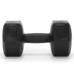 Set gantere hex 2x5 kg, bitum cu invelis rezistent PP, negru Mob360 - imagine 7