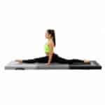 Saltea fitness pliabila 3 segmente, PVC si spuma EPE, 180x60x6 cm, negru si gri Mob360 - imagine 8