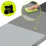 Saltea fitness pliabila 3 segmente, PVC si spuma EPE, 180x60x6 cm, negru si gri Mob360 - imagine 7