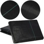 Folie agrotextil, mulcire, antiburuieni, filtru UV, 10 x 3.2metri, 90g/m2, negru Mob360 - imagine 2