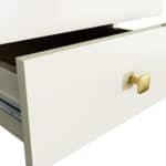 Comoda MOBI K-02 cu 2 sertare, PAL laminat 16 mm, 40x37x43 cm, casmir cu detalii aurii Mob360 - imagine 5