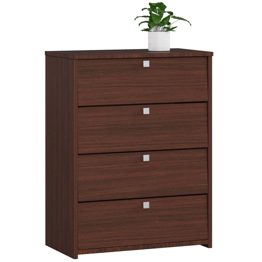 AK-38162341-1 Dulap pantofi cu 4 usi rabatabile, PAL laminat, 60x33x80 cm, maro wenge Mob360 - imagine 1