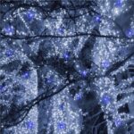 Instalatie luminoasa LED 41,5 m, 500 LED, IP44, pentru interior si exterior, alb rece + albastru flash Mob360 - imagine 8