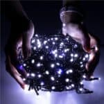 Instalatie luminoasa LED 41,5 m, 500 LED, IP44, pentru interior si exterior, alb rece + albastru flash Mob360 - imagine 9