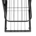 Suport pentru flori, metalic, cu 6 polite, structura verticala, 41x22x106 cm, negru Mob360 - imagine 6