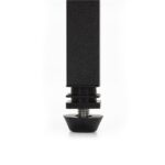 Suport metalic pentru floare, cu polita rotunda din MDF, 32x32x43 cm, negru Mob360 - imagine 6