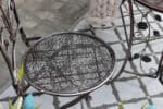 Set mobilier gradina metalic Madison, masa 60x60x70 cm si 2 scaune 40x40x94 cm, stil vintage, bronz Mob360 - imagine 6