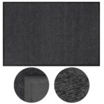 Covoras intrare absorbant antimurdarie, PVC antiderapant, 80x120 cm, gri Mob360 - imagine 2