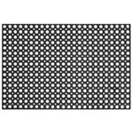 Covor de cauciuc perforat pentru intrare, PVC antiderapant, 60x90 cm, negru Mob360