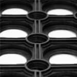 Covor de cauciuc perforat pentru intrare, PVC antiderapant, 60x90 cm, negru Mob360 - imagine 7