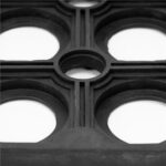 Covor de cauciuc perforat pentru intrare, PVC antiderapant, 60x90 cm, negru Mob360 - imagine 8