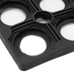 Covor de cauciuc perforat pentru intrare, PVC antiderapant, 60x90 cm, negru Mob360 - imagine 9