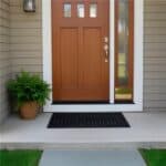 Covor de cauciuc perforat pentru intrare, PVC antiderapant, Welcome, 45x75 cm, negru Mob360 - imagine 4