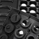 Covor de cauciuc perforat pentru intrare, PVC antiderapant, Welcome, 45x75 cm, negru Mob360 - imagine 8