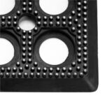 Covor de cauciuc perforat pentru intrare, PVC antiderapant, Welcome, 45x75 cm, negru Mob360 - imagine 9