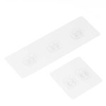 Set 5 polite metalice pentru dus cu montaj autoadeziv, inox, negru mat Mob360 - imagine 6