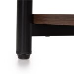 Noptiera cu 3 rafturi din PAL si cadru metalic, 35x31x59 cm, maro inchis Mob360 - imagine 5