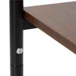 Noptiera cu 3 rafturi din PAL si cadru metalic, 35x31x59 cm, maro inchis Mob360 - imagine 7