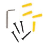 Raft metalic pentru prosoape, structura cu finisaj mat, accesorii montaj incluse, 31x15x77 cm, negru Mob360 - imagine 7