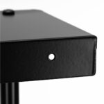 Raft metalic pentru prosoape, structura cu finisaj mat, accesorii montaj incluse, 31x15x77 cm, negru Mob360 - imagine 9